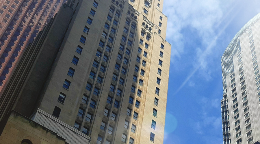 Commerce Court North Building on a sunny day